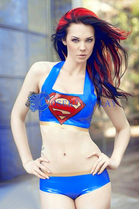 Supergirl Cosplay Costume Sexy Suit Halloween